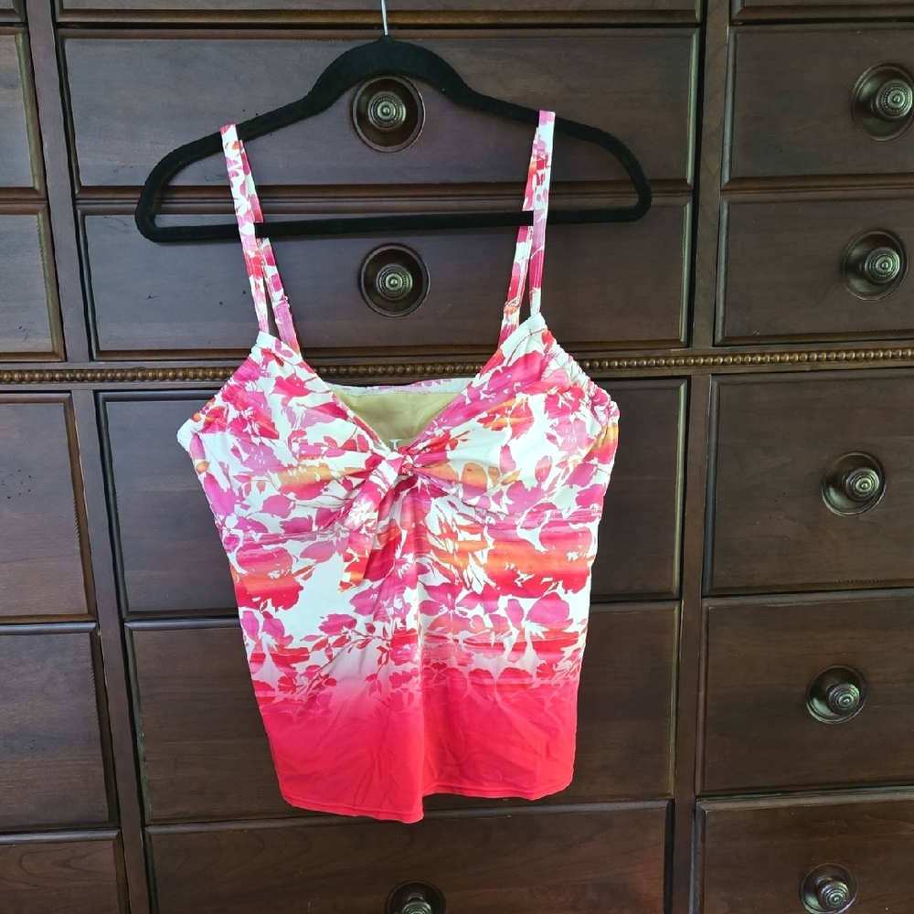 Swimsuits for All Swim Tankini Top Size 14 C/D